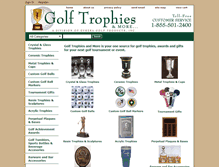 Tablet Screenshot of golftrophiesandmore.com
